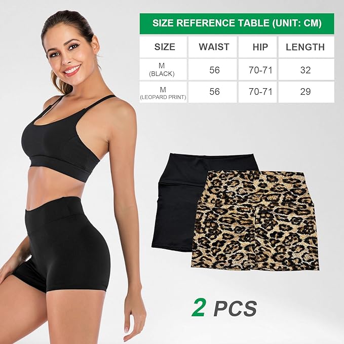 Pantaloncini Sportivi Donna, Booty Shorts Sportivi Vita Alta, Leggings Short, Hot Pants per Yoga Palestra Ciclismo Sport Corsa Allenamento (Nero, Marrone)