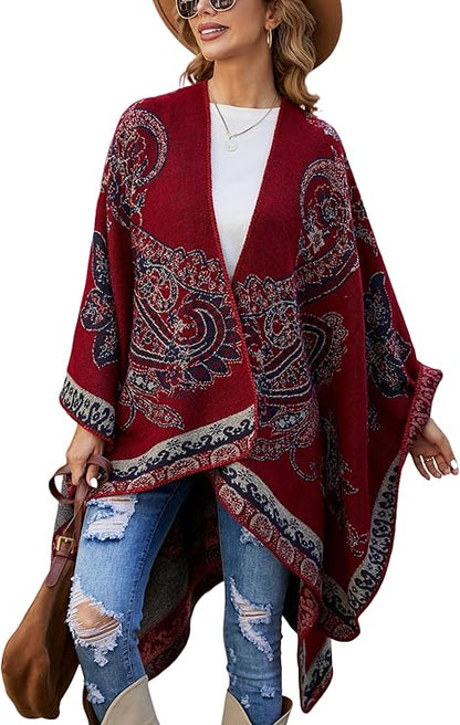 Elegante Mantella da Donna con Fronte Aperto