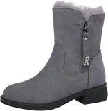 Stivali Donna Invernali Offerta Stivaletti alla Caviglia Pelose Scarponi Anfibi con Imbottitura Stivaletti da Neve Trekking Moda Scarponcini Impermeabili Inverno Scarpa Cotone